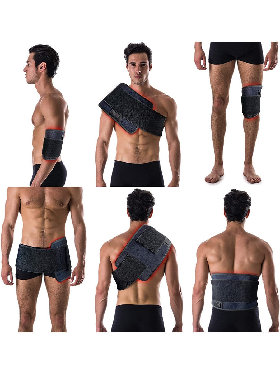 2021 New LED Red Light and Near Infrared Light Therapy Belt Devices 660nm 850nm Large Pads Wearable Wrap for Pain Relief