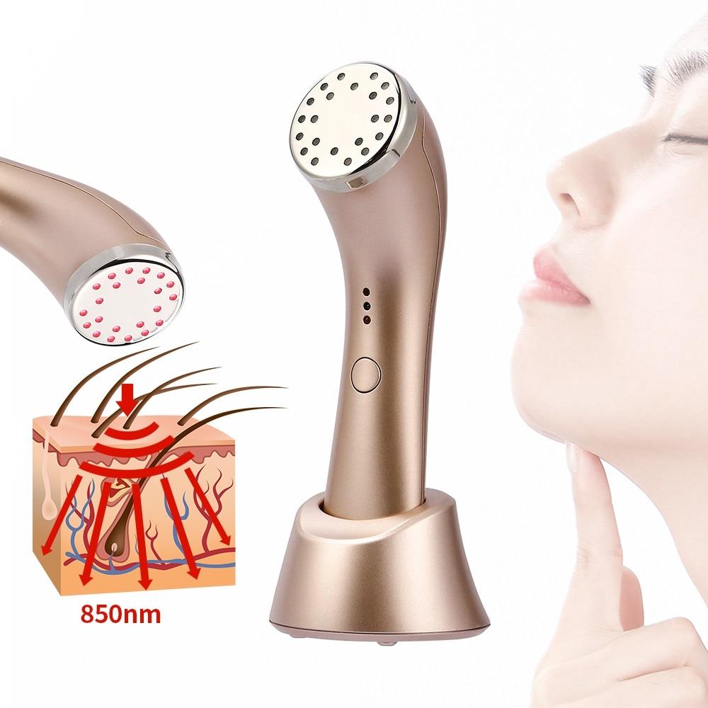 Infrared Heating Red Led Light Therapy Collagen Stimulation Wrinkle Remover Anti Aging Skin Firm Whitening Beauty Massage Device