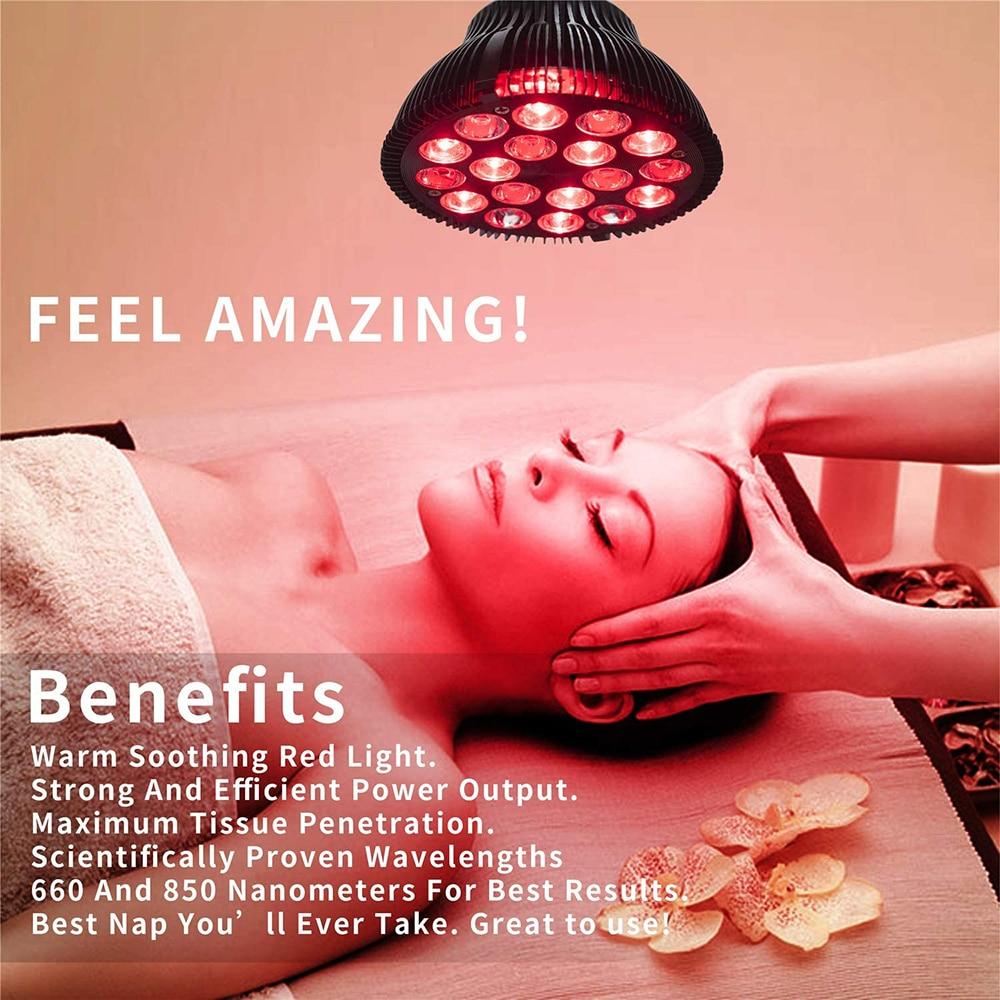 Red Light Therapy Lamp 18/54W LED Infrared Light Therapy Device 660nm 850nm Infrared Combo For Skin Care Pain Relief Health Care