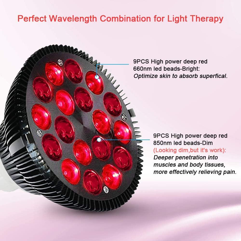 Red Light Therapy Lamp 18/54W LED Infrared Light Therapy Device 660nm 850nm Infrared Combo For Skin Care Pain Relief Health Care