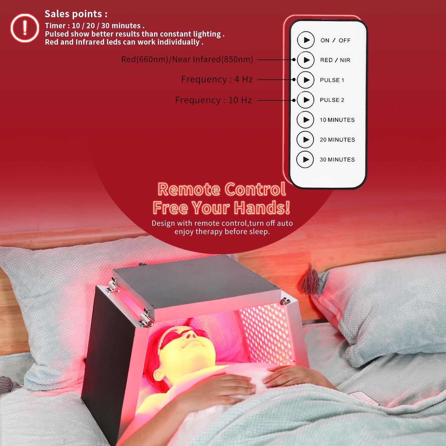 Red Light Therapy Led Panel Device Infra Full Body Medical for Skin Beatuy Lamp 135W Deformable Foldable Infrared Face Reg Rowth