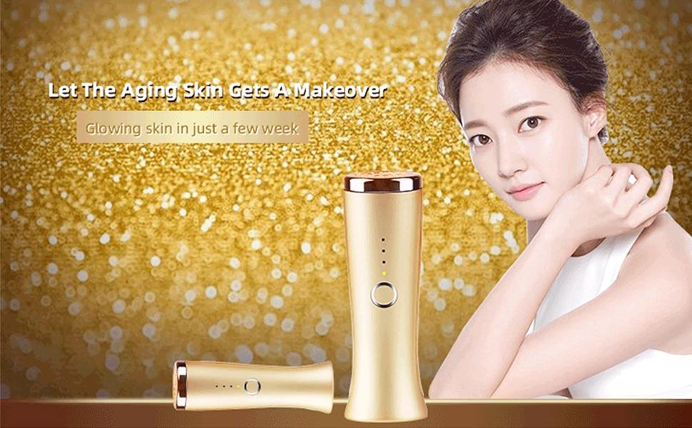 Red Light Skin Rejuvenation Machine Anti Aging Infrared LED Light Photon Therapy Device Wrinkle Removal,Face Lift Skin Massager