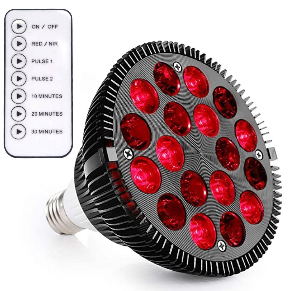 54W Red Light Therapy Lamp 660nm & 850nm Near Infrared Light Therapy Devices for Face and Pain Relief