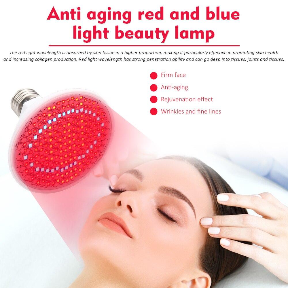 200LEDs Anti Aging 45W Red Led Light Therapy Deeps Red 660nm and Near Infrared 850nm Led Light for Full Body Skin and Pain Relie