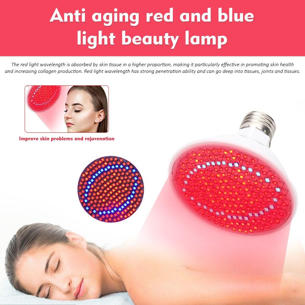 200LEDs Anti Aging 45W Red Led Light Therapy Deeps Red 660nm and Near Infrared 850nm Led Light for Full Body Skin and Pain Relie