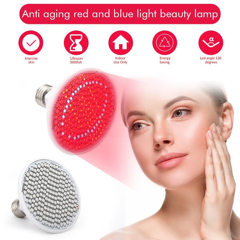 200LEDs Anti Aging 45W Red Led Light Therapy Deeps Red 660nm and Near Infrared 850nm Led Light for Full Body Skin and Pain Relie