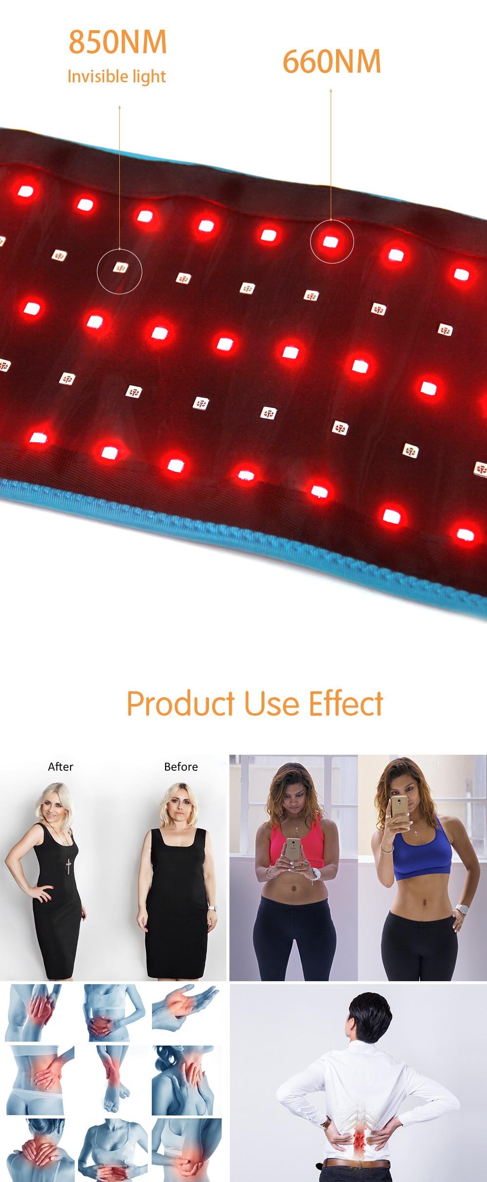 2021 New LED Red Light＆Near Infrared Light Therapy Devices Large Pads Wearable Wrap for Pain Relief Belt