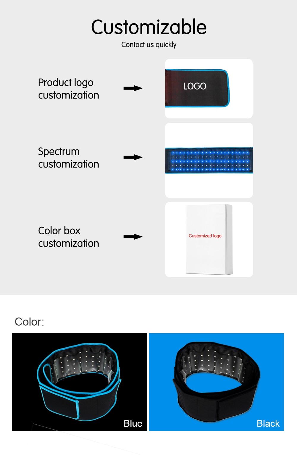 2021 New LED Red Light＆Near Infrared Light Therapy Devices Large Pads Wearable Wrap for Pain Relief Belt