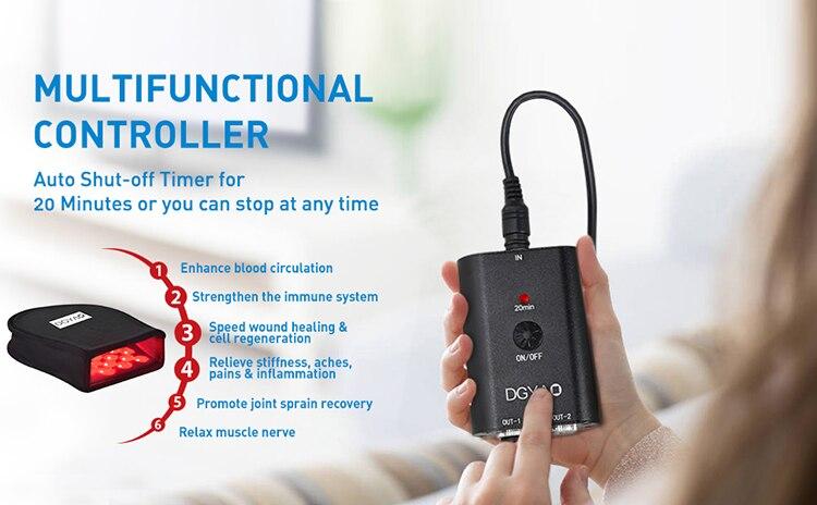 DGYAO Near Infrared Light Therapy Devices for Hand Fingure Pain Relief Red Light Led Heated Therapy Protable Home Use