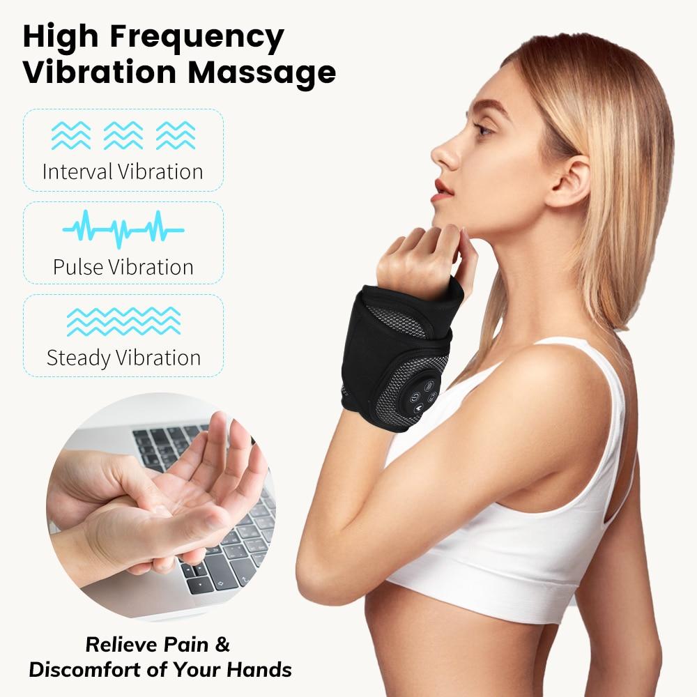 Smart Wrist Brace Wrist Massager Relaxation Treatments Hand Compression Air Massager Hot Compress Wrist Heating Brace Massager