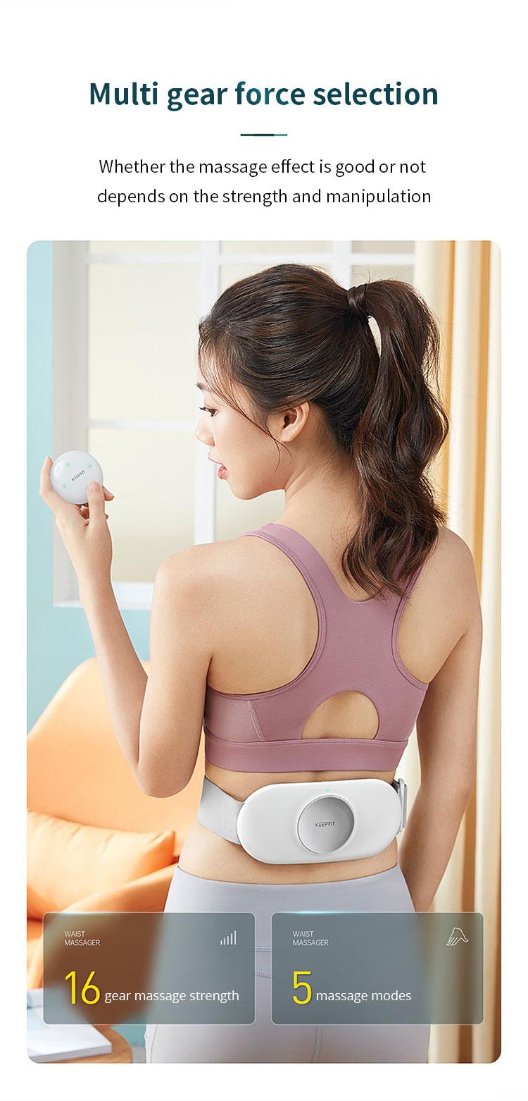 Smart Waist Massager EMS Infrared Heating Relieves Lumbar Muscle Strain Wireless Remote Massage Relaxation