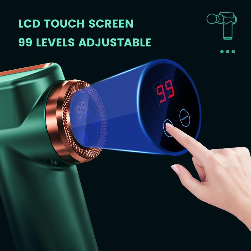 Electric Neck Massager Smart Massage Gun Deep Tissue Percussion Pain Relief Body Neck Muscle Vibrator For Body Relaxation