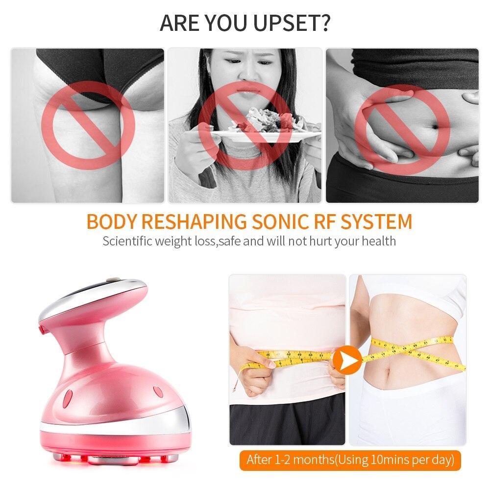 RF Slimming Massager Vibration Cavitation Ultrasonic Fat Burning Weight Loss Device High Frequency Anti Cellulite Keep Health