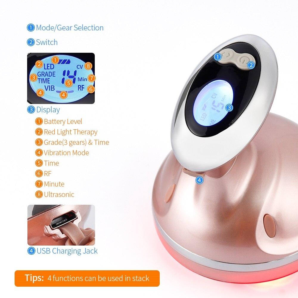 RF Slimming Massager Vibration Cavitation Ultrasonic Fat Burning Weight Loss Device High Frequency Anti Cellulite Keep Health