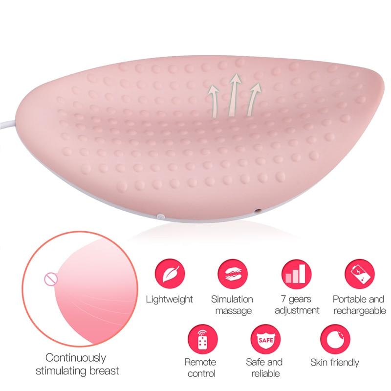 Wireless 3D Smart Beast Massager Breast enlargement Health care beauty Vibration enhancer Grow Bigger Knead Press Hammer Device