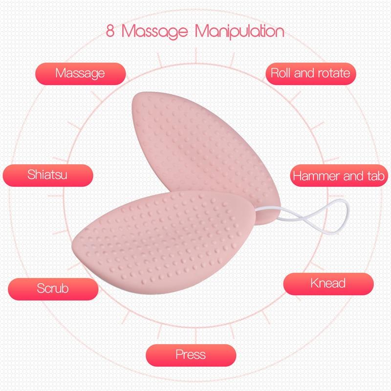 Wireless 3D Smart Beast Massager Breast enlargement Health care beauty Vibration enhancer Grow Bigger Knead Press Hammer Device