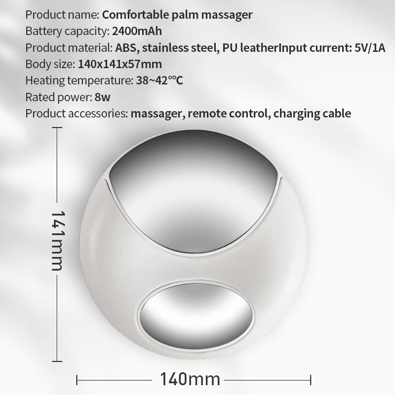 Smart Electric Hand Massager Device Heat Palm Masajeador De Espalda Finger Massage Masaje Massagem Tool Health Care Relax