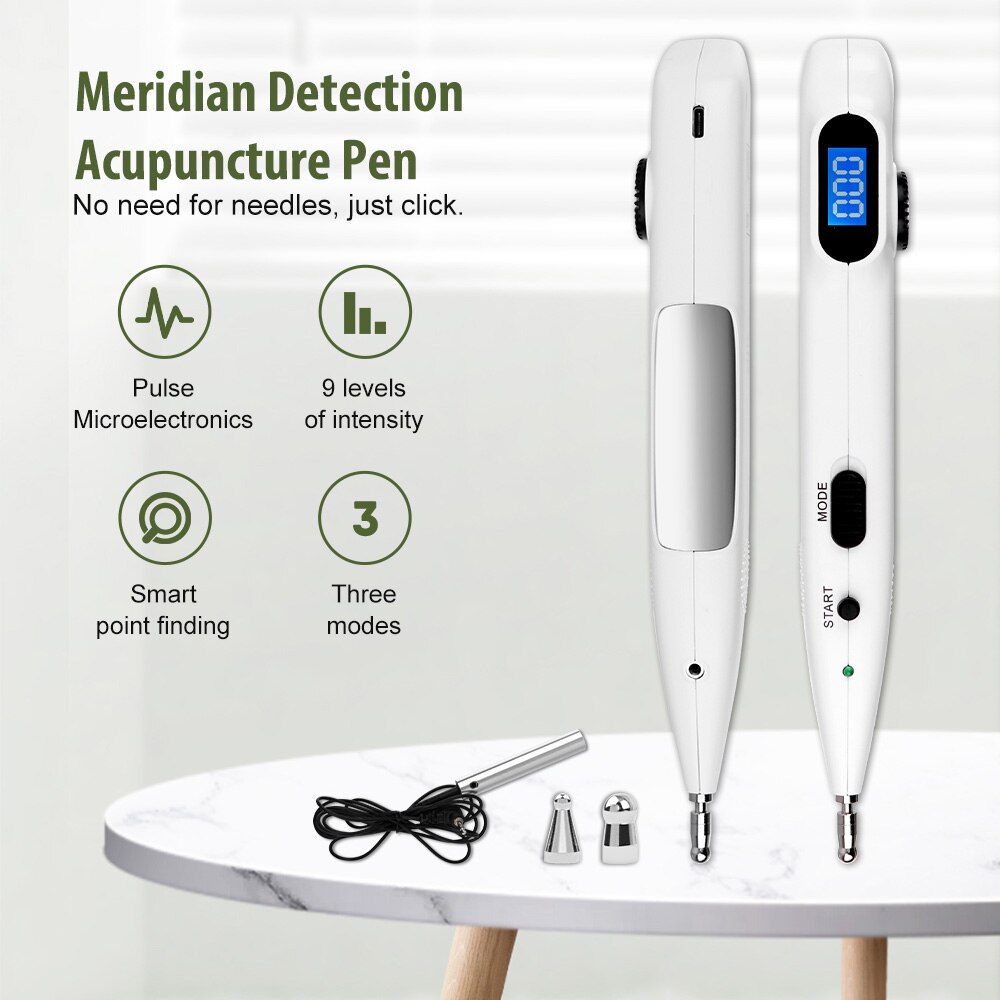 Auto Smart Acupuncture Pen With Digital Display Electro Acupuncture Point Muscle Stimulator Device Massage Equipment Health Care