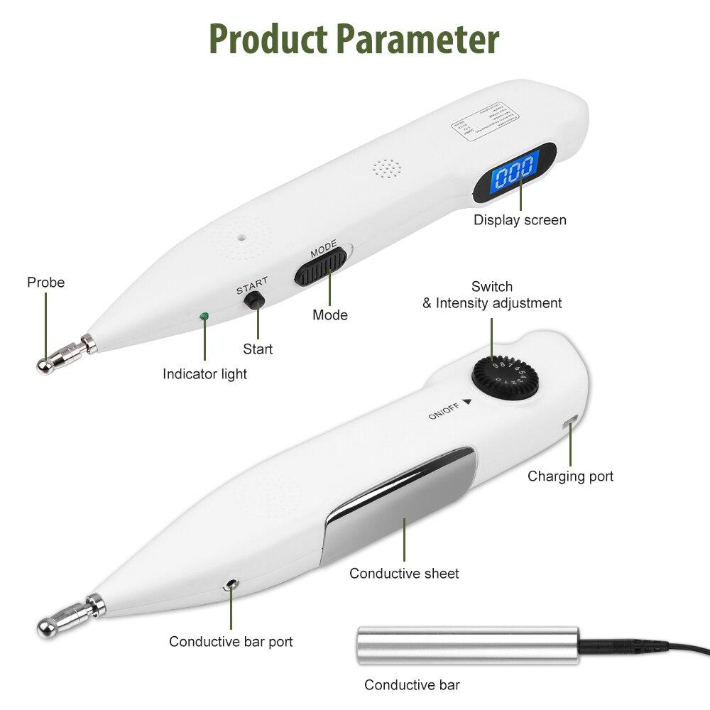 Auto Smart Acupuncture Pen With Digital Display Electro Acupuncture Point Muscle Stimulator Device Massage Equipment Health Care