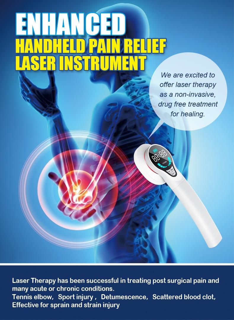 New upgrade 650nm 808nm Cold Light Powerful Handheld Physical Therapy Home Laser Pain Relief Cold Laser Therapy Device