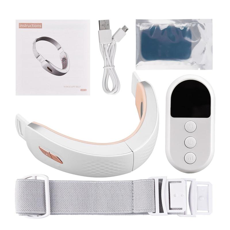 MaxinryCare V-Face Lifting Device Chin V-Line Up Lift Belt Red LED Photon Light Therapy EMS Massage Face Care Slimming Machine