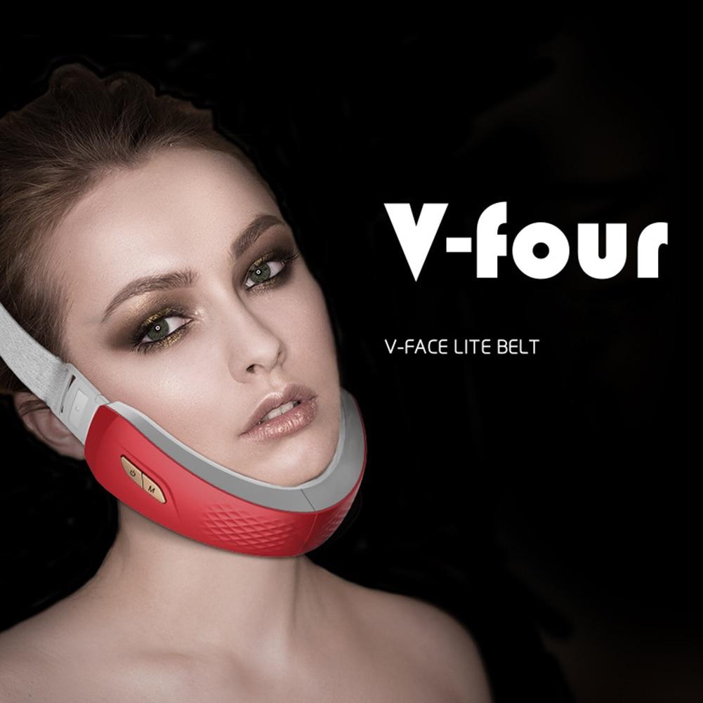 MaxinryCare V-Face Lifting Device Chin V-Line Up Lift Belt Red LED Photon Light Therapy EMS Massage Face Care Slimming Machine