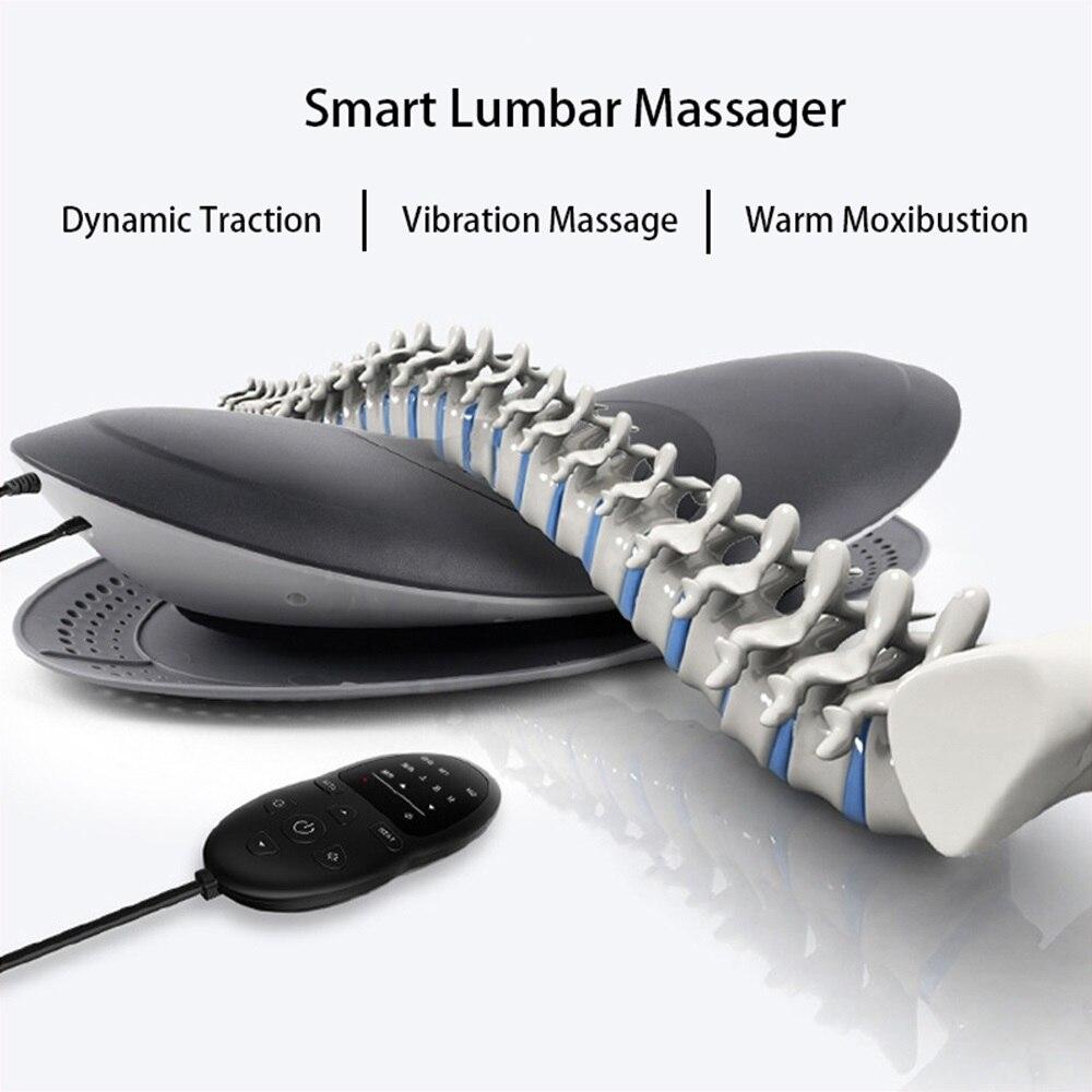 Electric Lumbar Traction Device Waist Back Relaxation Massager Lumbar Spine Support Vibration Relieves Waist Pain Body Fatigue