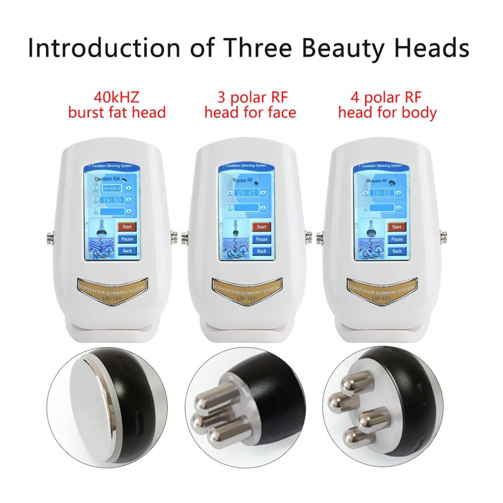 AOKO 40KHZ Cavitation Ultrasonic Body Slimming Machine RF Beauty Device Facial Massager Skin Tighten Face Lifting Skin Care Tool