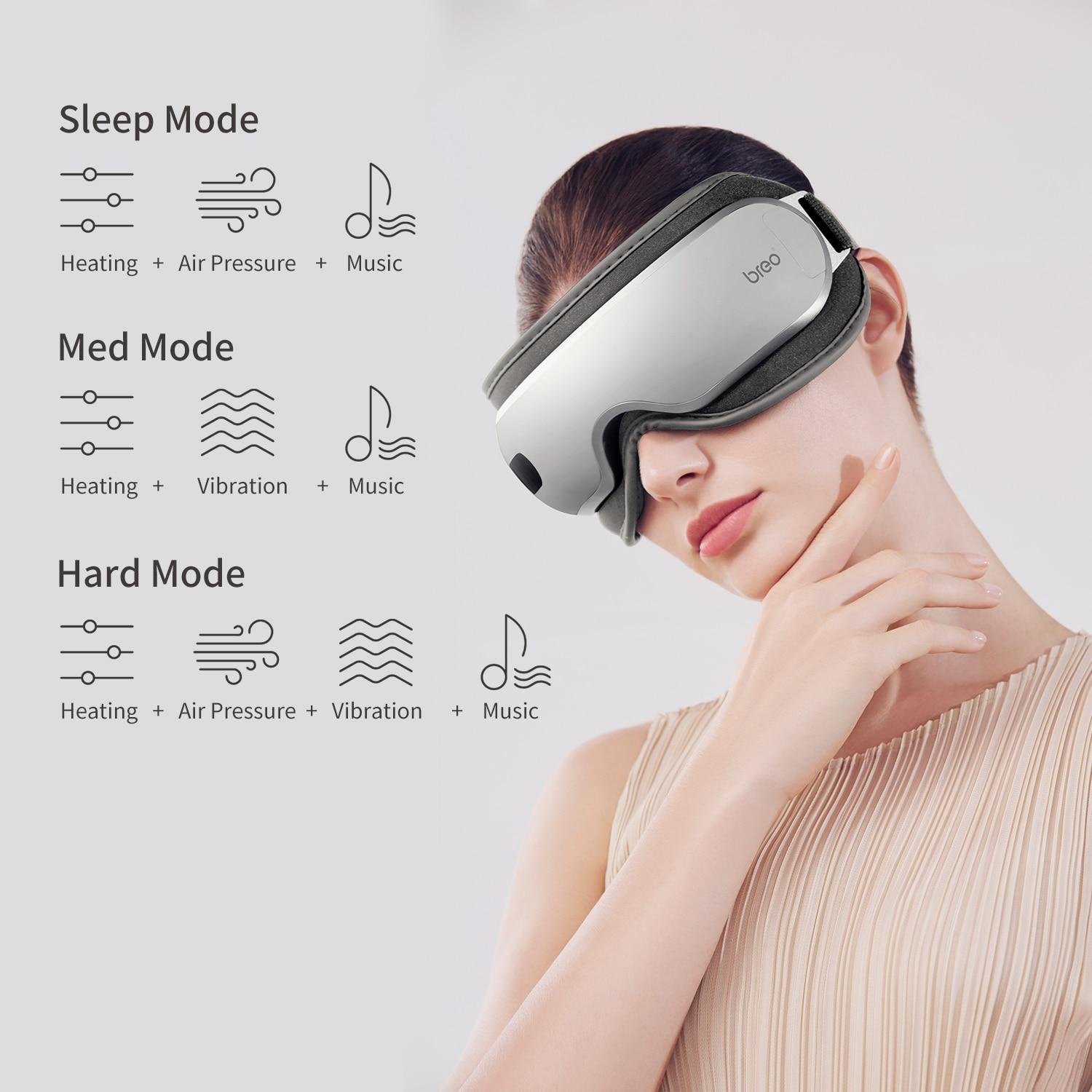 Breo iSee16 4D Smart Airbag Vibration Eye Massager Eye Acupoint Massage with Heating and Soothing Music Device