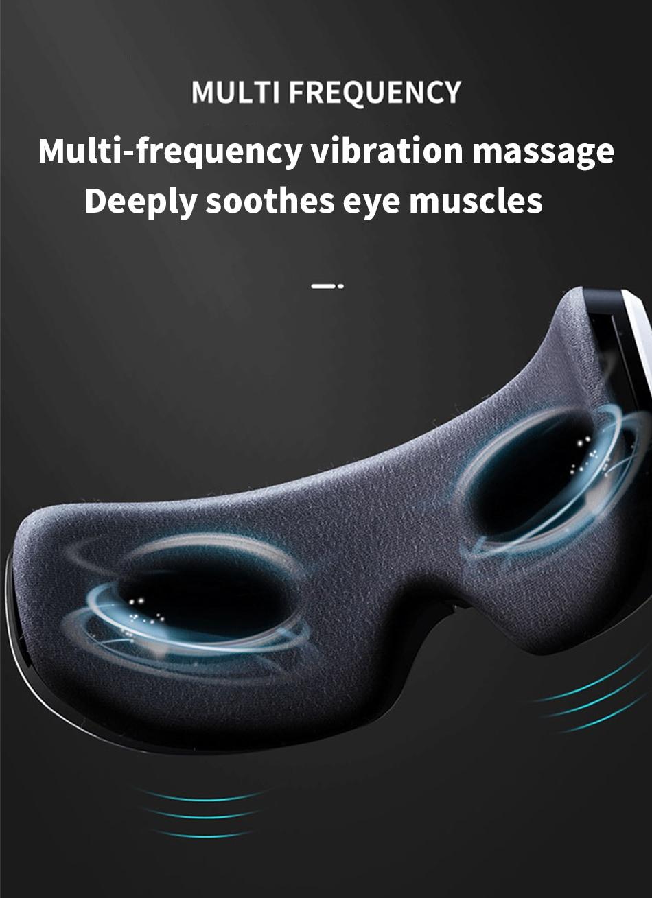 Eye Massager 9D Air Pressure Vibration Eye Care Instrument Fatigue Relieve Hot Compress Bluetooth Music Smart Massage glasses