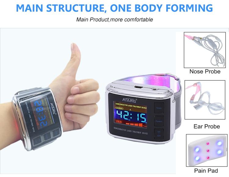 smart health products real techniques Electro massager wearable devices laspot gd07-w-1 diabetic watch laser blood irradiation