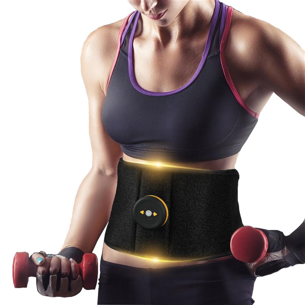 Body Slimming Belt Electric Abdominal Trainer Muscle Stimulator Toner Weight Loss New Smart EMS Fitness Vibration Belt Unisex