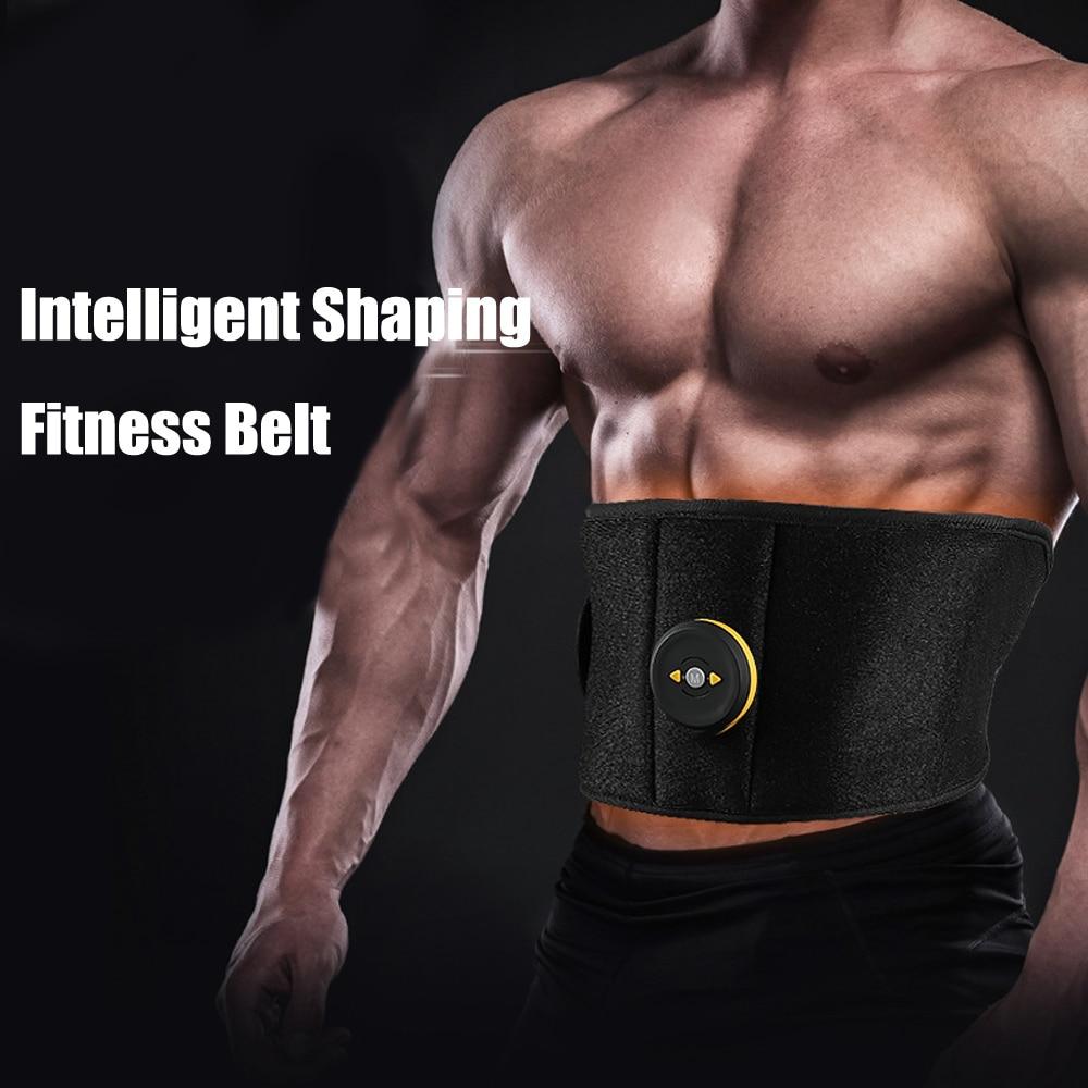 Body Slimming Belt Electric Abdominal Trainer Muscle Stimulator Toner Weight Loss New Smart EMS Fitness Vibration Belt Unisex