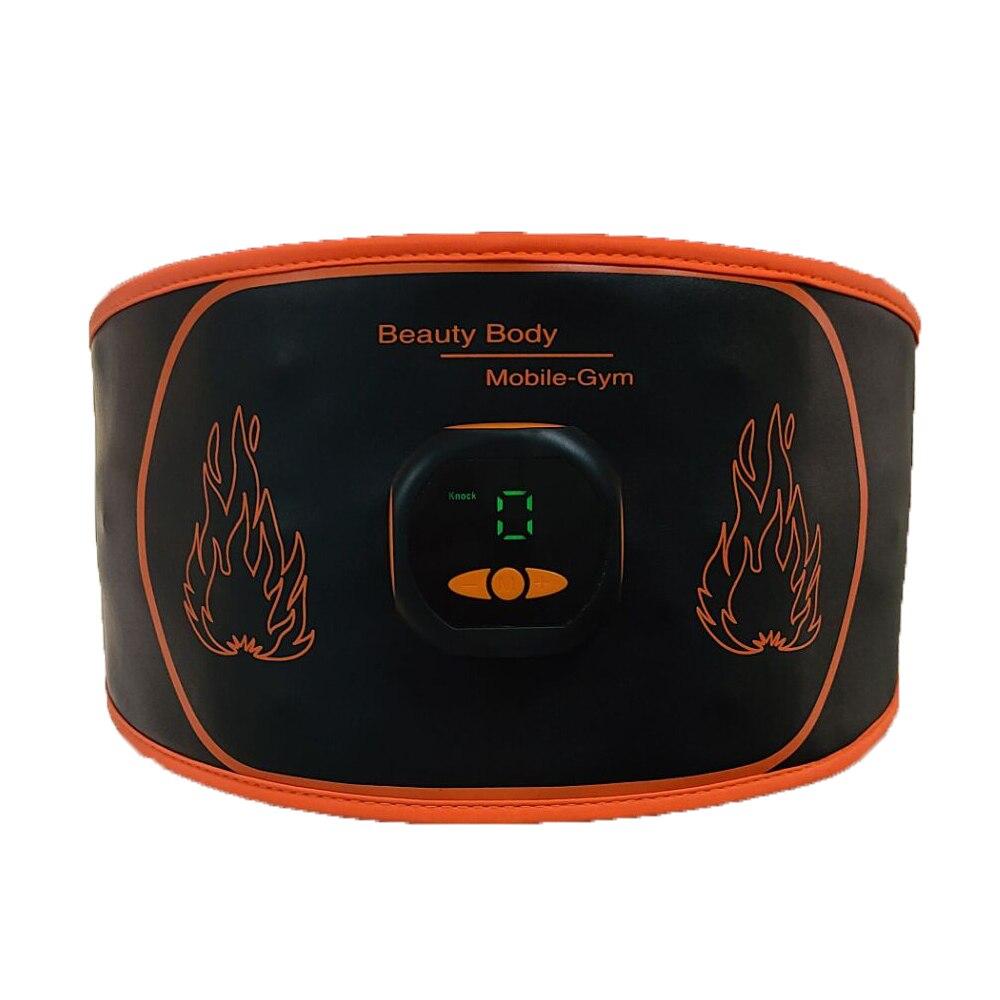 Ems Massager Lumbar Waist Slimming Belt Intelligent Fitness LED Electrical Vibration Back massager Belly Muscle Stimulator