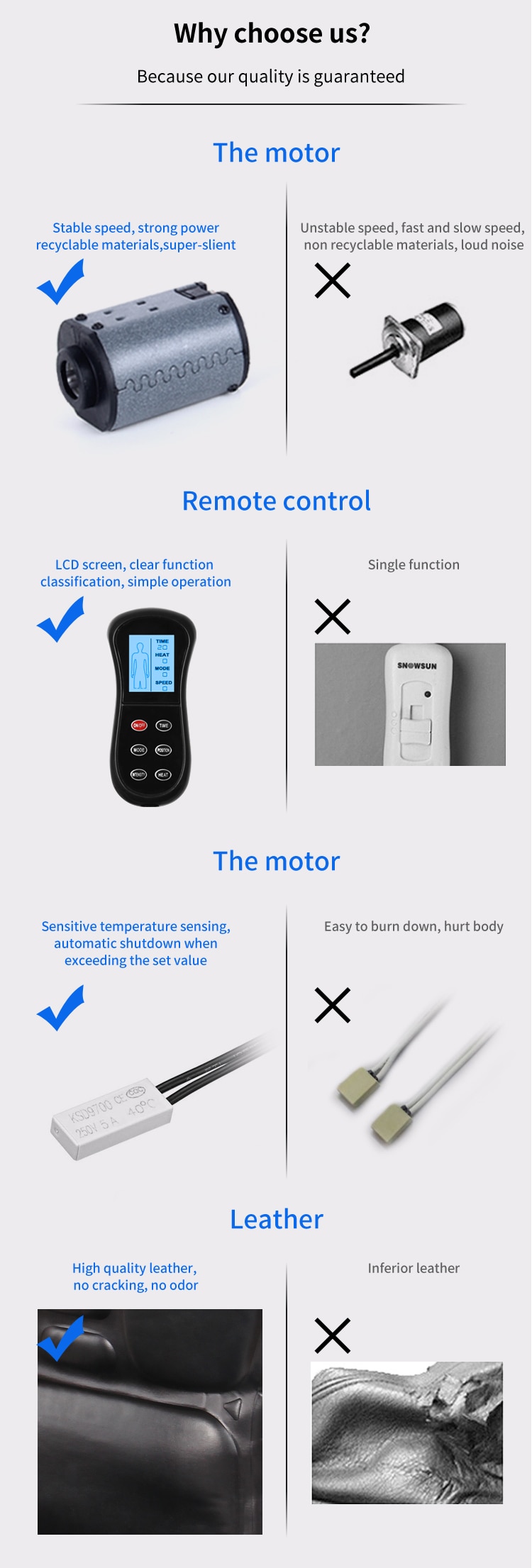 KLASVSA Electric Heating Vibrating Back Massager Chair In Car Home Office Lumbar Neck Mattress Pain Relief LED remote control