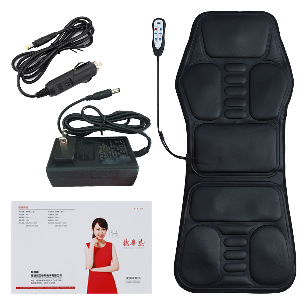 Cervical Massager Electric Heating Vibrating Back Massager Chair 9 Modes Portable Home Office Massage Cushion massage Pad