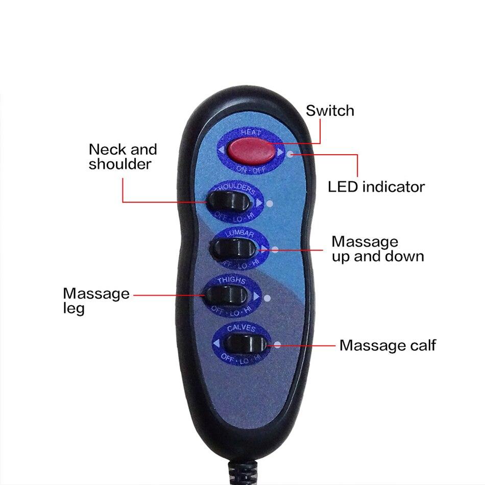 Electric Heating Vibrating Back Massager Chair Cervical Massager Pads Multifunctional Massage Cushion Pain Relief Heating Pad