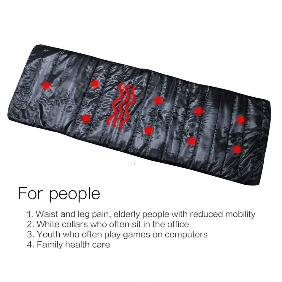 Electric Heating Vibrating Back Massager Chair Cervical Massager Pads Multifunctional Massage Cushion Pain Relief Heating Pad