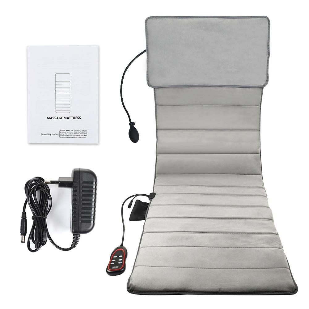 Electric Heating Vibrating Back Massager Chair Home Office Neck Waist Back Multifunctional Massage Cushion Pain Relief Relax