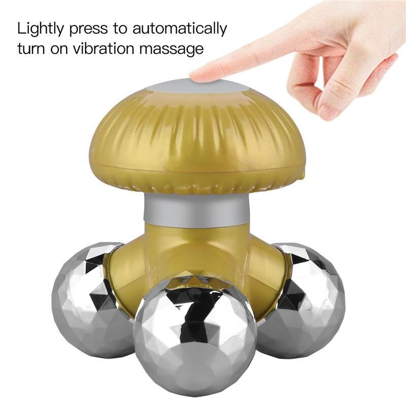 CkeyiN Mini Electric Neck Massager Vibration Back Head USB Beauty Anti Cellulite Body Relaxation Relieve Fatigue Roller Massage