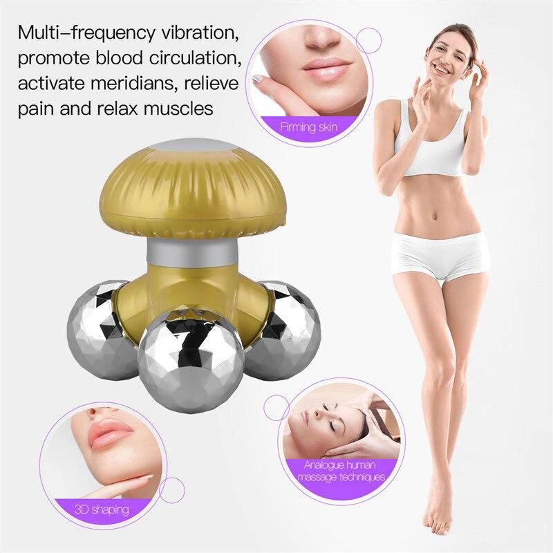 CkeyiN Mini Electric Neck Massager Vibration Back Head USB Beauty Anti Cellulite Body Relaxation Relieve Fatigue Roller Massage
