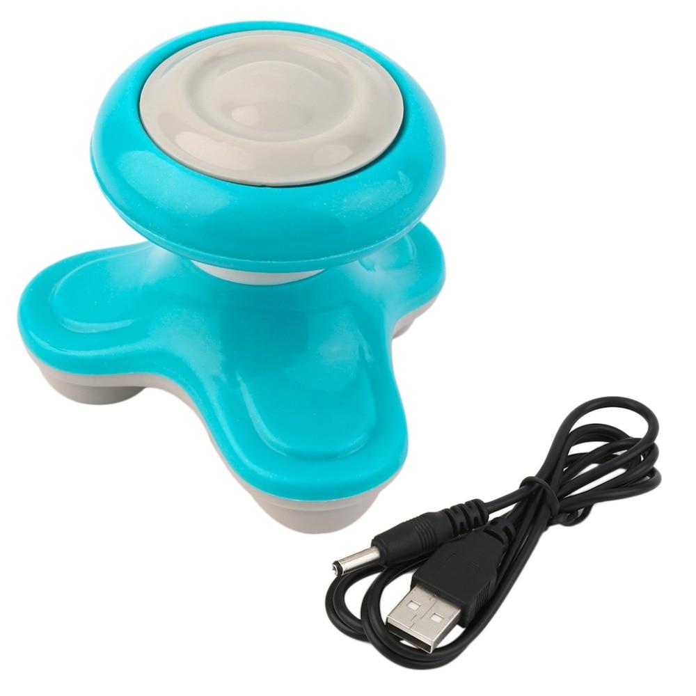 Electric Handled Wave Vibrating Back Massager USB Battery Full Body Head Neck Massage Ultra-compact Lightweight Portable Mini
