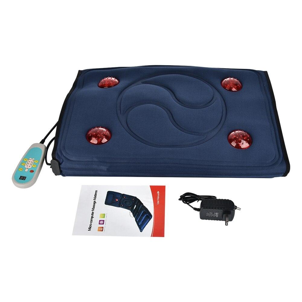 Electric Heating Vibrating Back Massager Pads Winter Far Infrared Warm Treatment Massaging Chair Cushion Seat Body Massage Pad