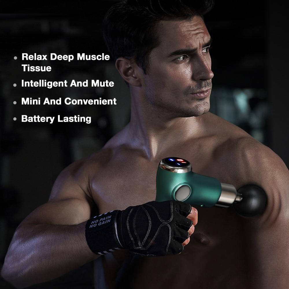 Muscle Massage Gun Mini Pocket 32 Speed Vibration Electric Back Neck Massager Gun For Body Deep Relief Pain Slimming Fascial Gun