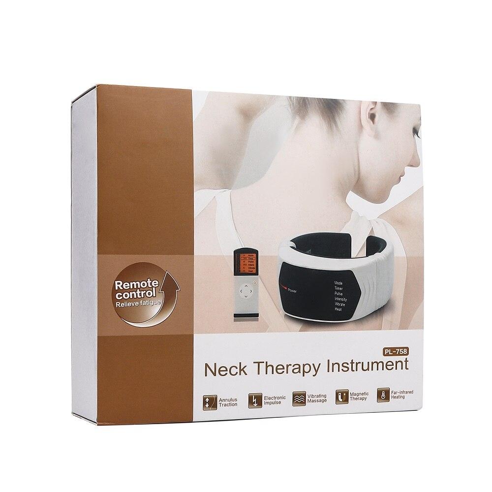 Electric Magnetic Pulse Neck Massager Infrared Heating Neck Back Vibration Massage Device Therapy Cervical Vertebra Relief Pain