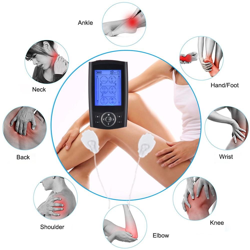 24 mode EMS Electric Tens Machine Acupuncture Full Body Massage Digital Therapy Massager Muscle Stimulator Electrostimulator