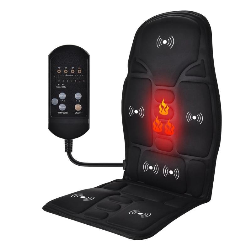 Electric Vibrating Car Massage Massage Chair Mat Portable Massager Cushion Home Infrared Heating Back Vibrator Massage Pads