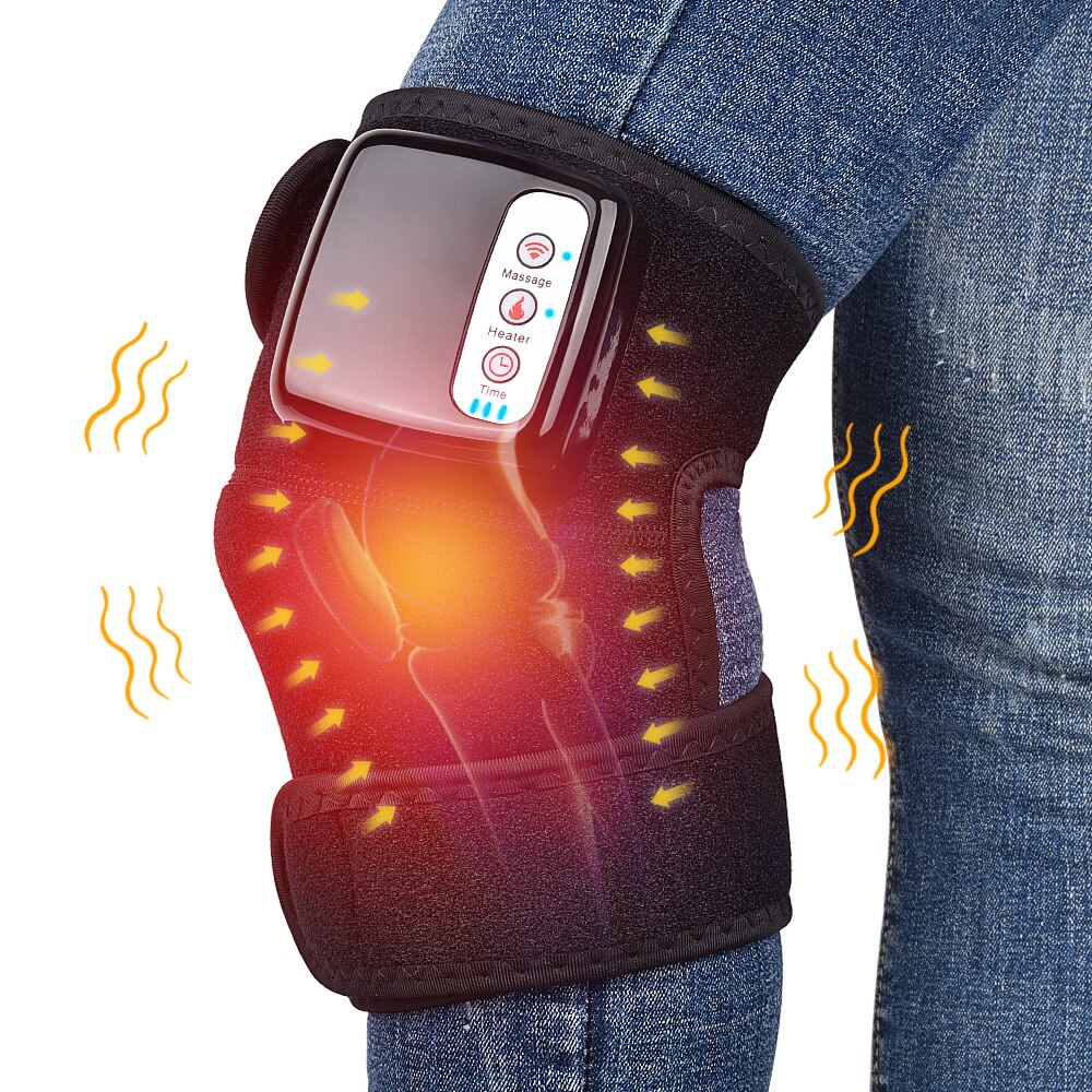 Electric Heating Knee Massager Legs Warmers Back Shoulder Massageador Vibrators Far Infrared Joint Pad Pain Relief Pressotherapy