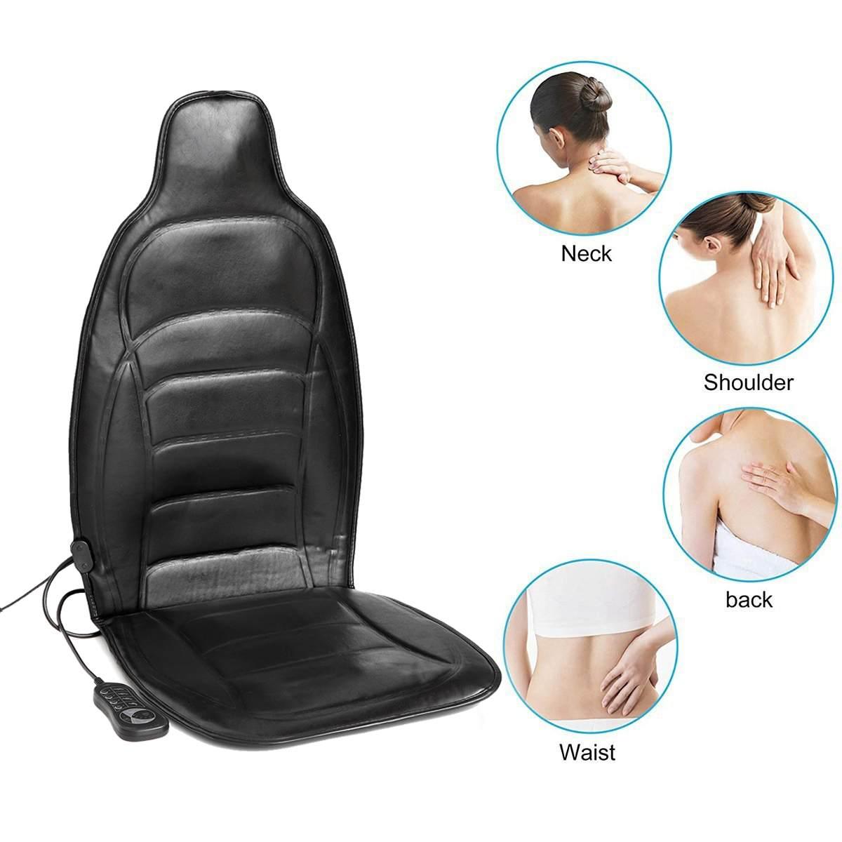 Electric Heating Vibrating Massage Cushion Home Car Seat Vibrator Massager Infrared Heating Pad Back Vibrator Mat Pain Relief