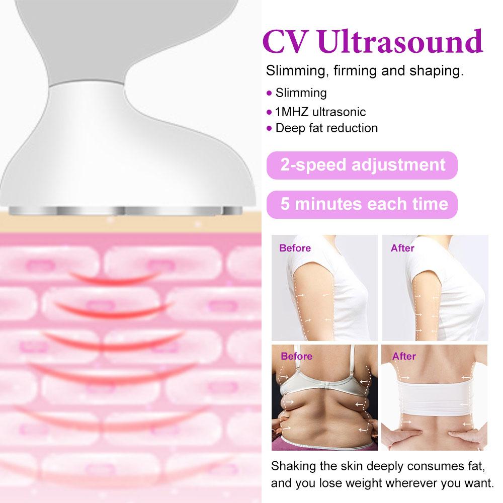 Ultrasonic Cavitation Slimming Body Massager RF Lifting Machine Weight Lose Fat Burner Radio Frequency Anti Cellulite Ultrasound